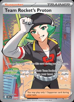 Team Rocket's Proton 227/182 Ultra Rare – Destined Rivals Pokémon card