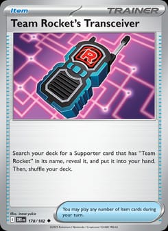Team Rocket's Transceiver 178/182 Uncommon – Destined Rivals Pokémon card