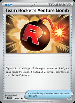Team Rocket's Venture Bomb 179/182 Uncommon – Destined Rivals Pokémon card