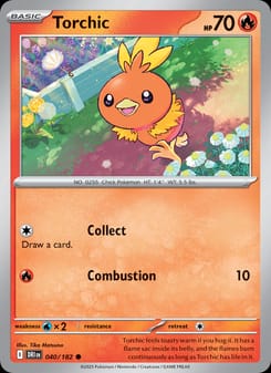 Torchic 040/182 Common – Destined Rivals Pokémon card