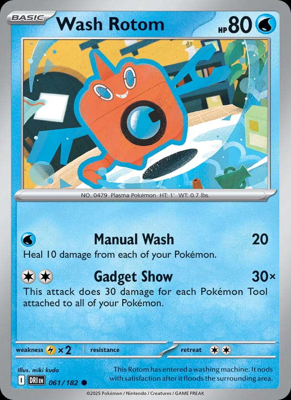 Wash Rotom 061/182 Destined Rivals Pokémon card