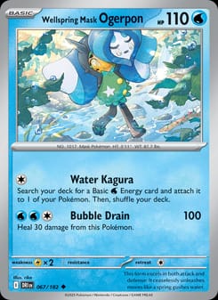 Wellspring Mask Ogerpon 067/182 Uncommon – Destined Rivals Pokémon card