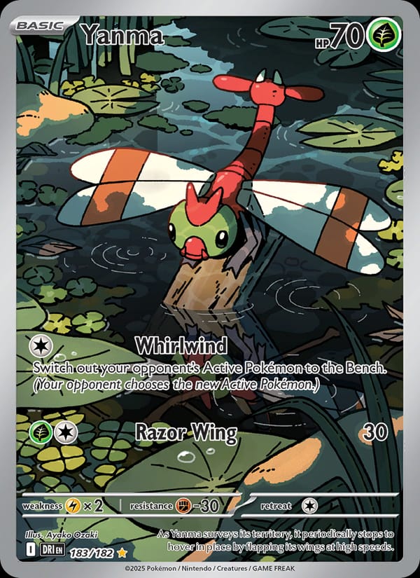 Yanma 183/182 Destined Rivals Pokémon card