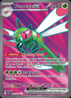 Yanmega ex 206/182 Ultra Rare – Destined Rivals Pokémon card