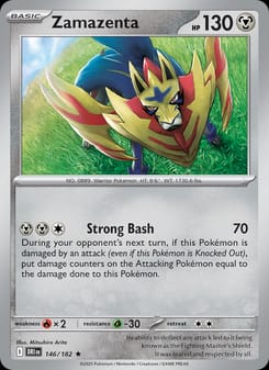 Zamazenta 146/182 Rare – Destined Rivals Pokémon card