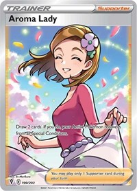 Aroma Lady 199/203 Ultra Rare – Evolving Skies Pokémon card