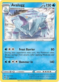 Avalugg 045/203 Uncommon – Evolving Skies Pokémon card