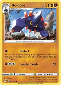 Boldore 087/203 Uncommon – Evolving Skies Pokémon card