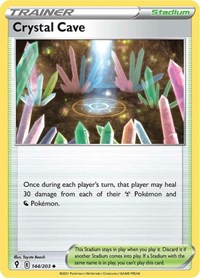Crystal Cave 144/203 Uncommon – Evolving Skies Pokémon card
