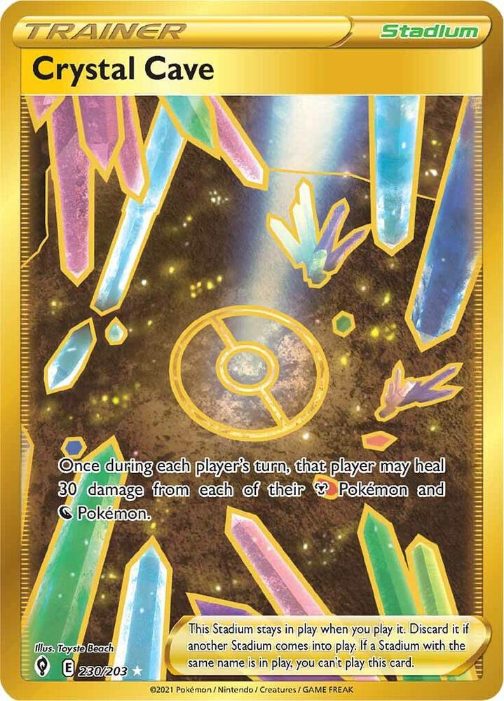 Crystal Cave 230/203 Evolving Skies Pokémon card