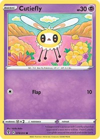 Cutiefly 078/203 Common – Evolving Skies Pokémon card