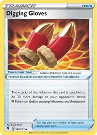 Digging Gloves 145/203 Uncommon – Evolving Skies Pokémon card