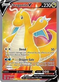 Dragonite V 191/203 Ultra Rare – Evolving Skies Pokémon card