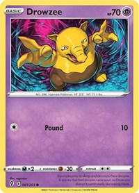 Drowzee 061/203 Common – Evolving Skies Pokémon card
