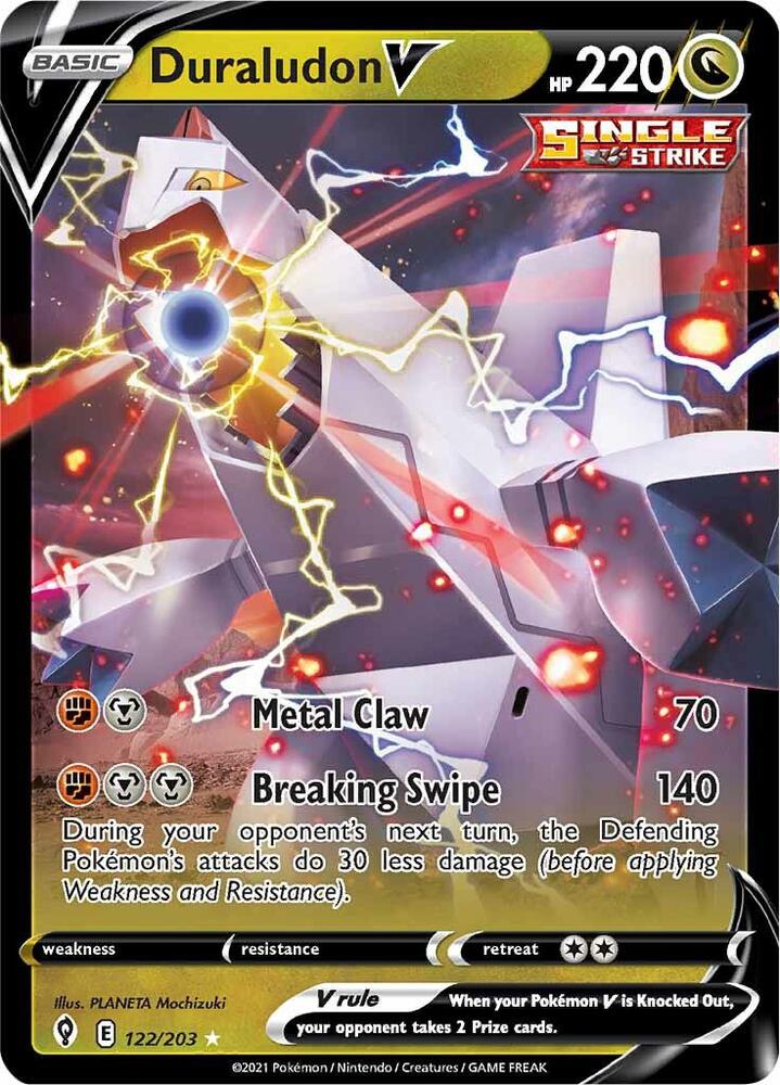 Duraludon V 122/203 Evolving Skies Pokémon card
