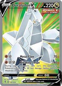 Duraludon V 197/203 Ultra Rare – Evolving Skies Pokémon card
