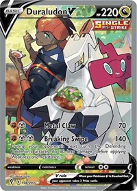 Duraludon V 198/203 Ultra Rare – Evolving Skies Pokémon card