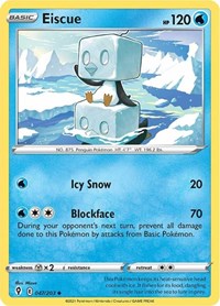 Eiscue 047/203 Uncommon – Evolving Skies Pokémon card