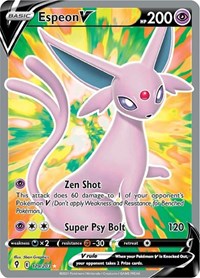 Espeon V 179/203 Ultra Rare – Evolving Skies Pokémon card