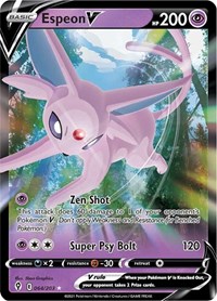 Espeon V 064/203 Ultra Rare – Evolving Skies Pokémon card