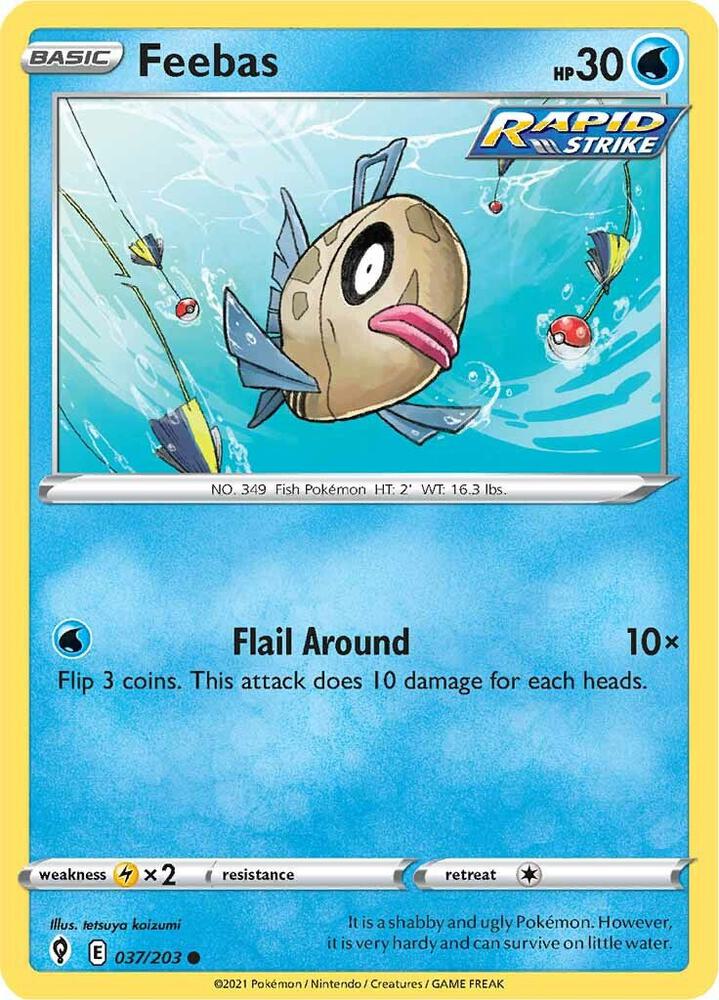 Feebas 037/203 Evolving Skies Pokémon card