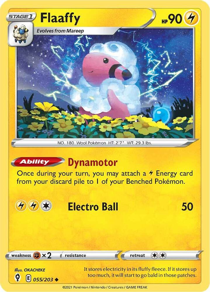Flaaffy 055/203 Evolving Skies Pokémon card