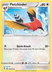 Fletchinder 139/203 Uncommon – Evolving Skies Pokémon card