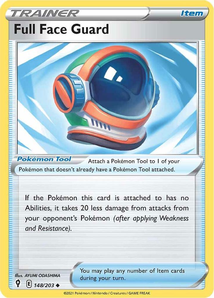 Full Face Guard 148/203 Evolving Skies Pokémon card