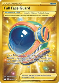 Full Face Guard 231/203 Secret Rare – Evolving Skies Pokémon card