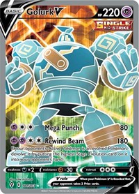 Golurk V 181/203 Ultra Rare – Evolving Skies Pokémon card