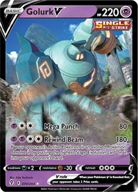 Golurk V 070/203 Ultra Rare – Evolving Skies Pokémon card