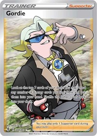 Gordie 201/203 Ultra Rare – Evolving Skies Pokémon card