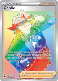Gordie 223/203 Secret Rare – Evolving Skies Pokémon card
