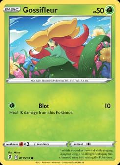 Gossifleur 015/203 Common – Evolving Skies Pokémon card