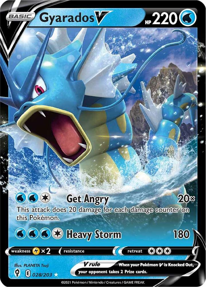 Gyarados VMAX 028/203 Evolving Skies Pokémon card