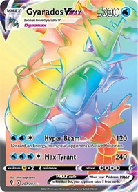 Gyarados VMAX 207/203 Secret Rare – Evolving Skies Pokémon card