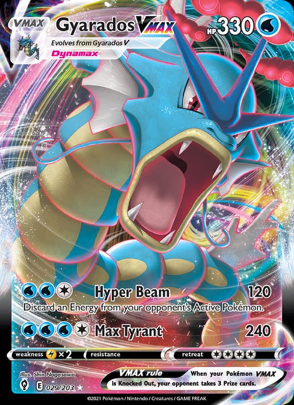 Gyarados VMAX 207/203 Evolving Skies Pokémon card