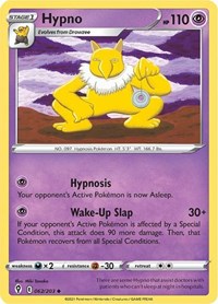 Hypno 062/203 Uncommon – Evolving Skies Pokémon card