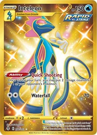 Inteleon 227/203 Secret Rare – Evolving Skies Pokémon card