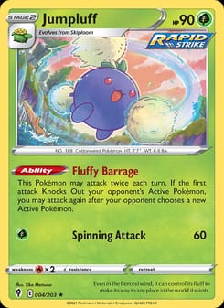 Jumpluff 004/203 Holo Rare – Evolving Skies Pokémon card