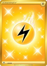 Lightning Energy 235/203 Secret Rare – Evolving Skies Pokémon card
