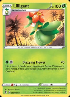 Lilligant 010/203 Rare – Evolving Skies Pokémon card