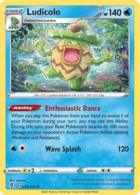 Ludicolo 034/203 Holo Rare – Evolving Skies Pokémon card