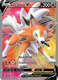 Lycanroc V 187/203 Ultra Rare – Evolving Skies Pokémon card