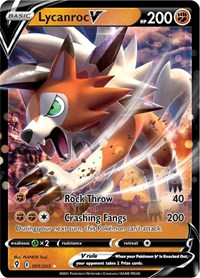 Lycanroc V 091/203 Ultra Rare – Evolving Skies Pokémon card