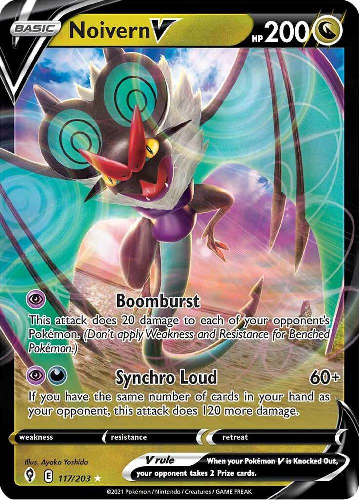 Noivern V 117/203 Evolving Skies Pokémon card
