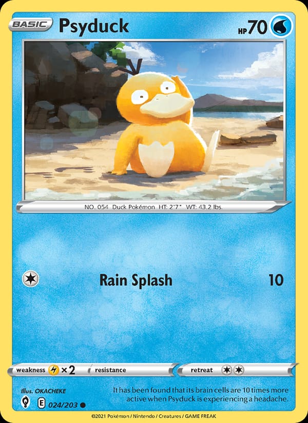 Psyduck 024/203 Evolving Skies Pokémon card