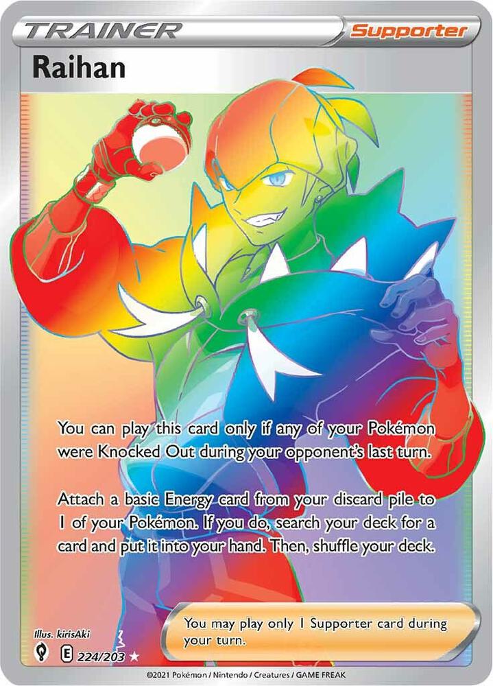 Raihan 224/203 Evolving Skies Pokémon card