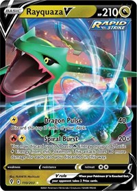 Rayquaza V 110/203 Ultra Rare – Evolving Skies Pokémon card