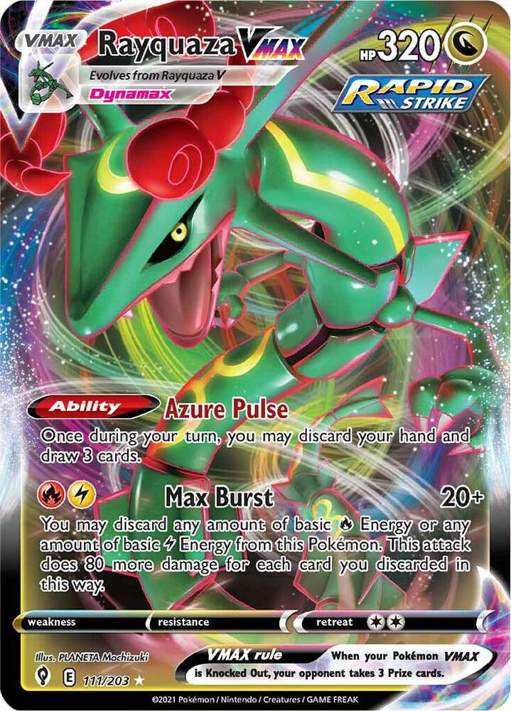 Rayquaza VMAX 111/203 Evolving Skies Pokémon card